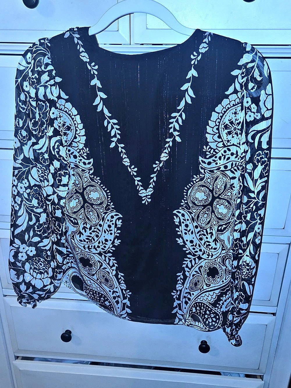 Paisley Long Sleeve Blouse
